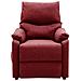 Poltrona Massaggiante Reclinabile Rosso Vino In Tessuto - Foto miniatura 7