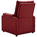 Poltrona Massaggiante Reclinabile Rosso Vino In Tessuto - Foto miniatura 10
