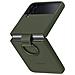 Cover Silicone Ef-pf721tgegww Con Anello Per Galaxy Z Flip4 Sm-f721b Khaki - Foto miniatura 5
