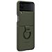Cover Silicone Ef-pf721tgegww Con Anello Per Galaxy Z Flip4 Sm-f721b Khaki - Foto miniatura 6