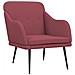 Poltrona Rosso Vino 63x76x80 Cm In Tessuto - Foto miniatura 2
