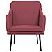 Poltrona Rosso Vino 63x76x80 Cm In Tessuto - Foto miniatura 3