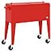 Carrello Porta Ghiaccio Su Ruote Rosso 92x43x89 Cm - Foto miniatura 1