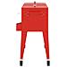 Carrello Porta Ghiaccio Su Ruote Rosso 92x43x89 Cm - Foto miniatura 5