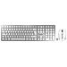 DW 9100 SLIM Tastiera Mouse Incluso RF Senza Fili + Bluetooth AZERTY Francese Argento - Foto miniatura 1