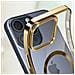 Cover Magsafe Per Iphone 15 Pro Silicone Bordo Cromato Oro - Foto miniatura 4