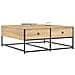Tavolino Da Salotto Rovere Sonoma 100x99x40cm Legno Multistrato - Foto miniatura 3