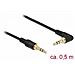 85564 Cavo Audio 0,5 M 3.5mm Nero - Foto miniatura 3