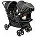Passeggino Per Bambini Gemellare Nero /grigio - Foto miniatura 1