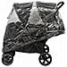 Passeggino Per Bambini Gemellare Nero /grigio - Foto miniatura 4