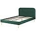 Letto Velluto Flayat 160 X 200 Cm Verde Smeraldo - Foto miniatura 5