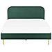 Letto Velluto Flayat 160 X 200 Cm Verde Smeraldo - Foto miniatura 7
