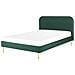 Letto Velluto Flayat 160 X 200 Cm Verde Smeraldo - Foto miniatura 8
