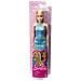 Bambola Barbie 30 Cm Bionda Con Vestito Azzurro   Hgm59 - Foto miniatura 1