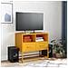 Mobile Tv Giallo Senape 68x39x60,5 Cm In Acciaio - Foto miniatura 6