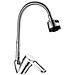 Rubinetto Miscelatore Cromato Casa Cucina Lavabo Lavandino Kit Montaggio 8565w - Foto miniatura 1