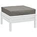 Cuscino Per Pallet Grigio Scuro Mélange 60x60x10 Cm In Tessuto - Foto miniatura 1