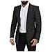 Blazer Monopetto A Righe Marroni Nere - It48 - M - Foto miniatura 5