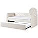 Letto Estraibile Bouclé Gassin 90 X 200 Cm Bianco Sporco - Foto miniatura 2