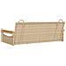 Panchina a Dondolo Beige 109x62x40 cm in Polyrattan - Foto miniatura 5