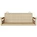 Panchina a Dondolo Beige 109x62x40 cm in Polyrattan - Foto miniatura 6