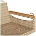 Panchina a Dondolo Beige 109x62x40 cm in Polyrattan - Foto miniatura 8