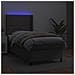 Giroletto Molle con Materasso e LED Grigio 100x200cm Similpelle - Foto miniatura 5