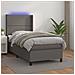 Giroletto Molle con Materasso e LED Grigio 100x200cm Similpelle - Foto miniatura 7