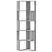 Libreria Angolare 5ripiani Grigio Sonoma 50x50x179 Cm Legno - Foto miniatura 2