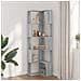 Libreria Angolare 5ripiani Grigio Sonoma 50x50x179 Cm Legno - Foto miniatura 3