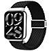 Cinturino Intrecciato In Nylon Nero Ossidiana Per Xiaomi Smart Band Xiaomi 4a Tipo - Universale (cn3a75) - Foto miniatura 1