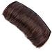 Cuscinetto Naturale Per Capelli Da 10 Cm - Pettine Inserto Volumizzante Darkbrown - Foto miniatura 2