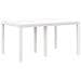 Set da pranzo da giardino a 5 pezzi con cuscini Bianco Polyrattan - Foto miniatura 1