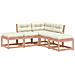 Set Divani Giardino 5 pz con Cuscini Legno Massello di Douglas - Foto miniatura 1