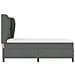 Letto a Rete con Materasso - Grigio Scuro, 140x190 cm, Tessuto - Foto miniatura 9