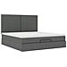 Struttura Letto Pouf con Materasso 160x200 cm in Tessuto - Foto miniatura 7