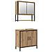 Set di mobili per bagno 2 pezzi in legno ingegnerizzato rovere artisan - Foto miniatura 1