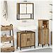 Set di mobili per bagno 2 pezzi in legno ingegnerizzato rovere artisan - Foto miniatura 2