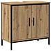 Set di mobili per bagno 2 pezzi in legno ingegnerizzato rovere artisan - Foto miniatura 6