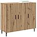 Credenza Marrone 90 x 34 x 80 cm Legno multistrato - Foto miniatura 3