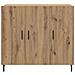 Credenza Marrone 90 x 34 x 80 cm Legno multistrato - Foto miniatura 6