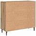 Credenza Marrone 90 x 34 x 80 cm Legno multistrato - Foto miniatura 8
