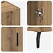 Credenza Marrone 90 x 34 x 80 cm Legno multistrato - Foto miniatura 9