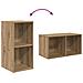 Set di mobili TV 3 pcs rovere artigianale 37 x 37 x 107 cm - Foto miniatura 7