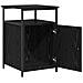 Armadio da Notte 2 pcs Rovere nero Legno multistrato - Foto miniatura 6