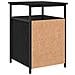 Armadio da Notte 2 pcs Rovere nero Legno multistrato - Foto miniatura 9