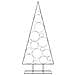 Albero di Natale Decorativo in Metallo Nero 180 cm - Foto miniatura 3
