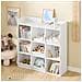Sobuy Libreria Montessori Per Bambini Con 9 Scomparti Scaffale Portagiochi Bianco - Foto miniatura 7
