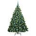Albero di Natale artificiale con 300 LED Verde 180 cm PE e PVC - Foto miniatura 3