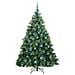 Albero di Natale artificiale con 300 LED Verde 180 cm PE e PVC - Foto miniatura 4